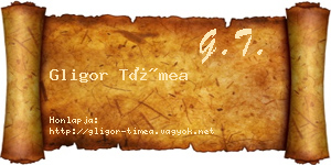 Gligor Tímea névjegykártya